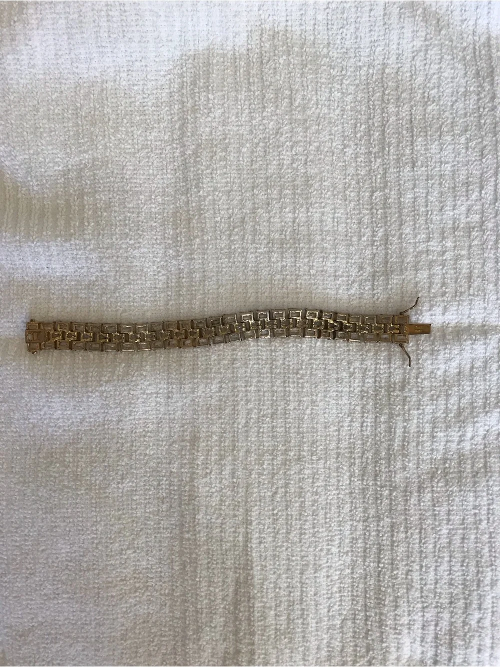Gold silver 925 D81 THAI Crystal Tennis Bracelet